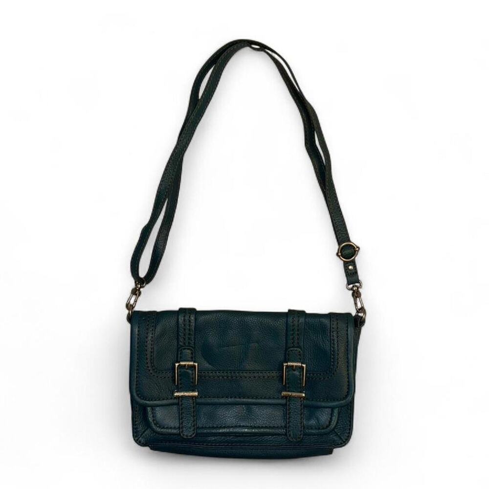 Boho western cowgirl genuine leather buckle crossbody shoulder bag